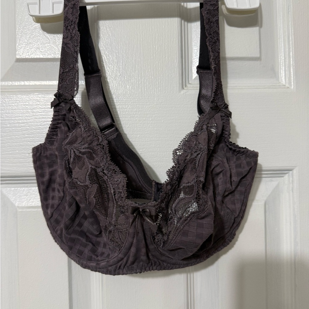 Prima Donna Charcoal Lace Bra missing tag